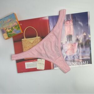 FP Free L People by Free People Pink/Rose Thong Undies